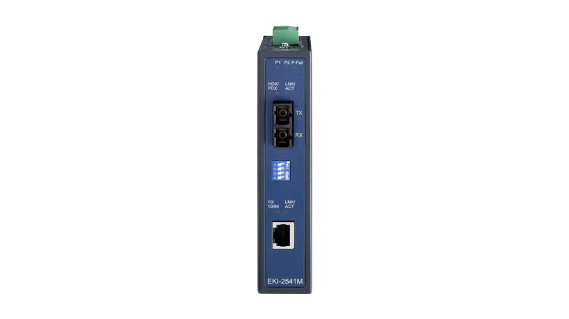 Ethernet to SM fiber media converter (Wide Temp)